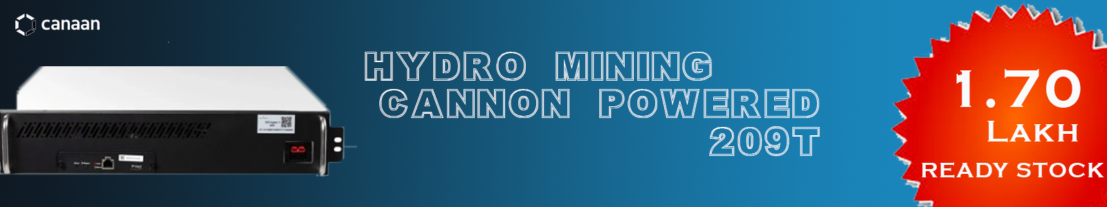 Canaan- Avalon 1466HU -209T Hydro Miner